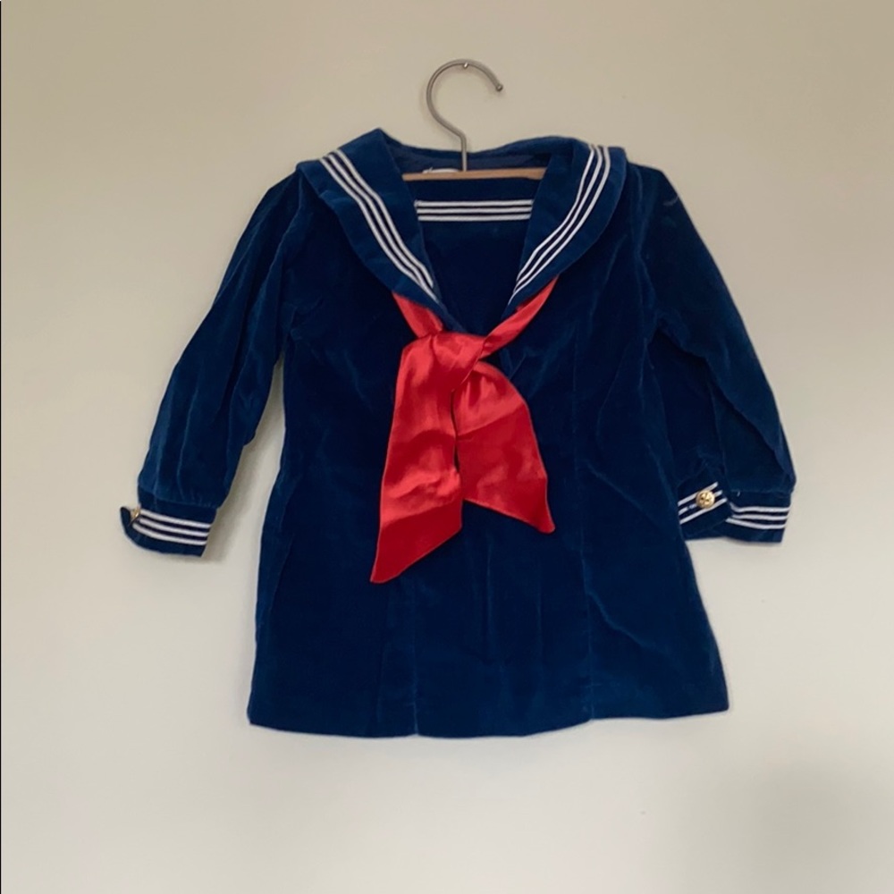 Vintage long sleeved nautical dress